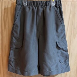 Boy Gray Cargo Shorts